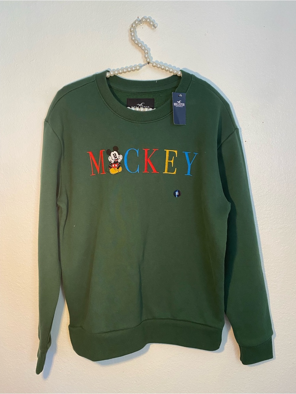 Hollister Co. x Disney Mickey Mouse crewneck sweatshirt size XS